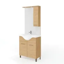 MOBILE BAGNO RUBINO 2A 75 ROVERE NATURALE