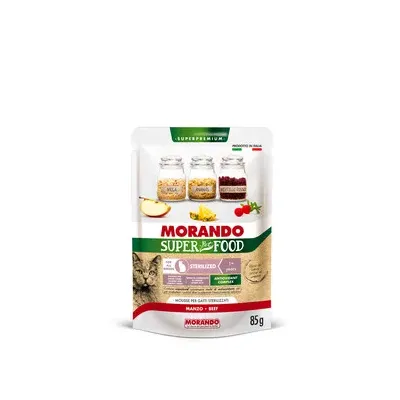 CIBO GATTO MORANDO S/FOOD STERIL.85 G MANZO (24,0 PZ)
