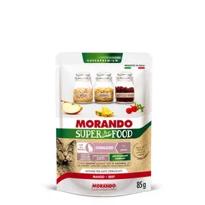 CIBO GATTO MORANDO S/FOOD STERIL.85 G MANZO (24,0 PZ)