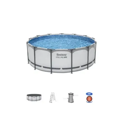 PISCINA STEEL PRO C/TELAIO E POMPA D 396X122 5618W
