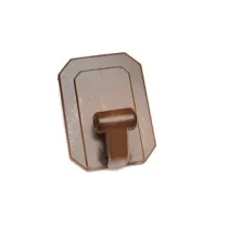 GANCIO ADESIVO GIGANTE PLASTICA MARRONE BL 1 PZ