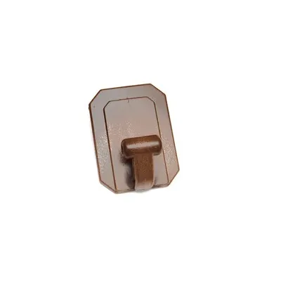 GANCIO ADESIVO GIGANTE PLASTICA MARRONE BL 1 PZ