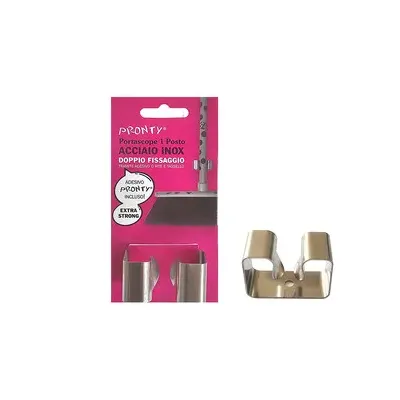 GANCIO PORTASCOPA ADESIVO BL 1 PZ (12,0 CF)