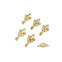 GANCIO P/QUADRO GIGLIO 33 MM ORO BL 5 PZ (12,0 CF)
