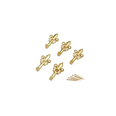 GANCIO P/QUADRO GIGLIO 33 MM ORO BL 5 PZ (12,0 CF)