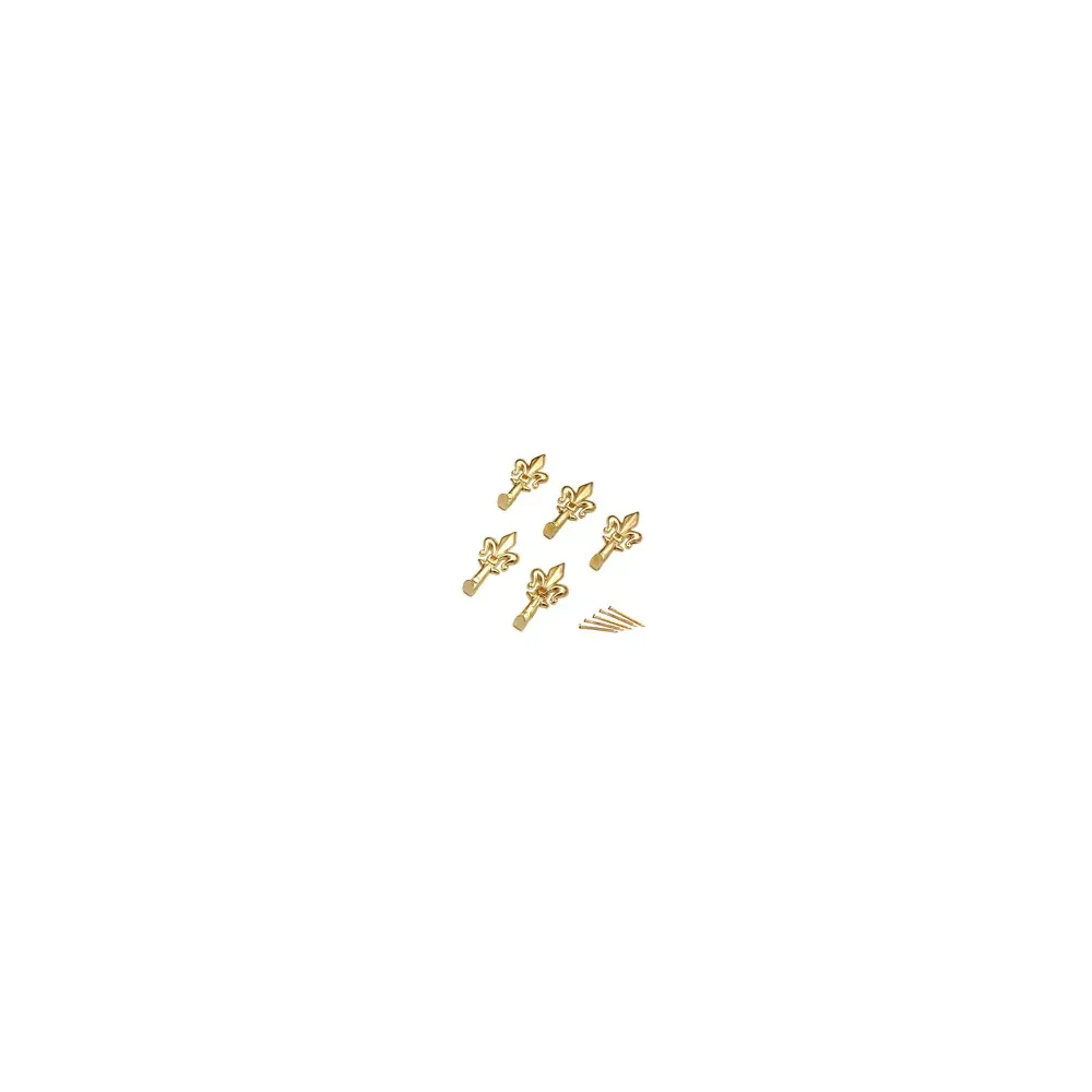 GANCIO P/QUADRO GIGLIO 33 MM ORO BL 5 PZ (12,0 CF)