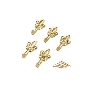 GANCIO P/QUADRO GIGLIO 33 MM ORO BL 5 PZ (12,0 CF)