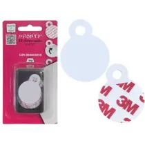 ATTACCAGLIA AUTOADESIVA IN PVC BL 12 PZ (12,0 CF)