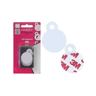 ATTACCAGLIA AUTOADESIVA IN PVC BL 12 PZ (12,0 CF)
