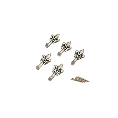 GANCIO P/QUADRO GIGLIO 33 MM ARGENTO BL 5 PZ (12,0 CF)