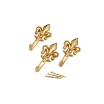 GANCIO P/QUADRO GIGLIO 47 MM ORO BL 3 PZ (12,0 CF)