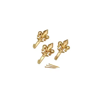 GANCIO P/QUADRO GIGLIO 47 MM ORO BL 3 PZ (12,0 CF)