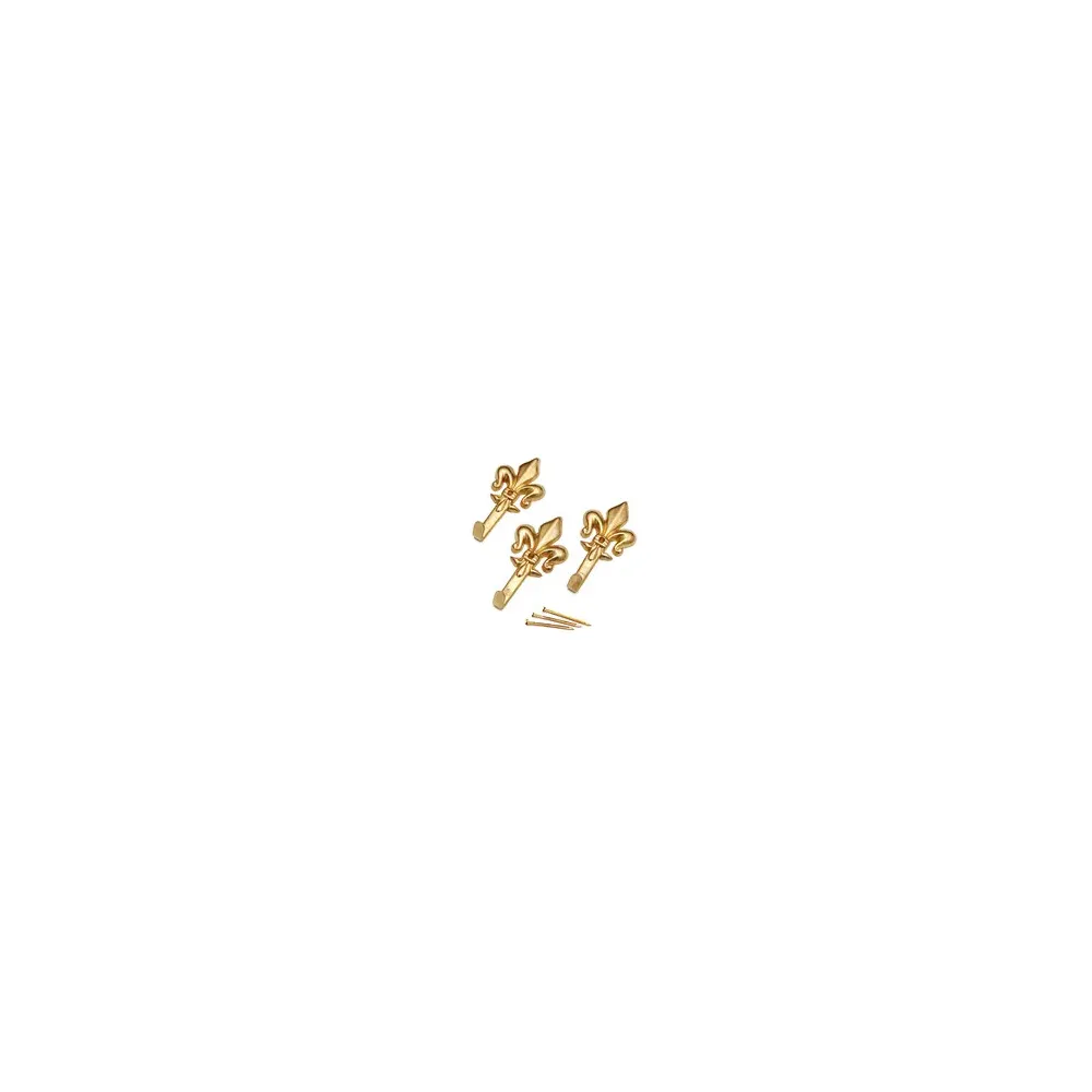 GANCIO P/QUADRO GIGLIO 47 MM ORO BL 3 PZ (12,0 CF)