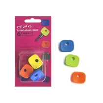 COPRICHIAVE IN PLASTICA COLORI ASSORTITI BL 6 PZ (12,0 CF)