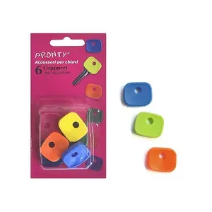 COPRICHIAVE IN PLASTICA COLORI ASSORTITI BL 6 PZ (12,0 CF)