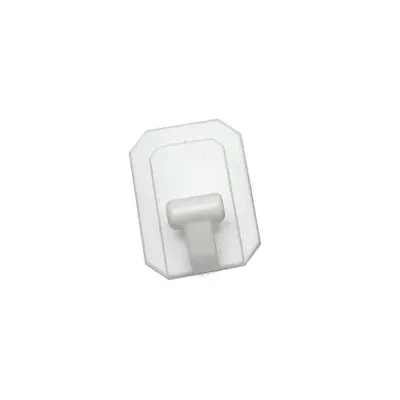 GANCIO ADESIVO GIGANTE PLASTICA BIANCO BL 1 PZ (12,0 CF)