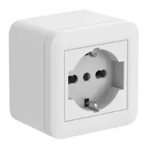 CASSETTA FIXA DA PARETE P/INT. 1 BIP/SCHUKO BCA