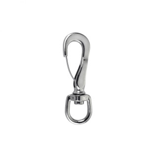 SNAP HOOK WITH SWIVEL RING 90 MM