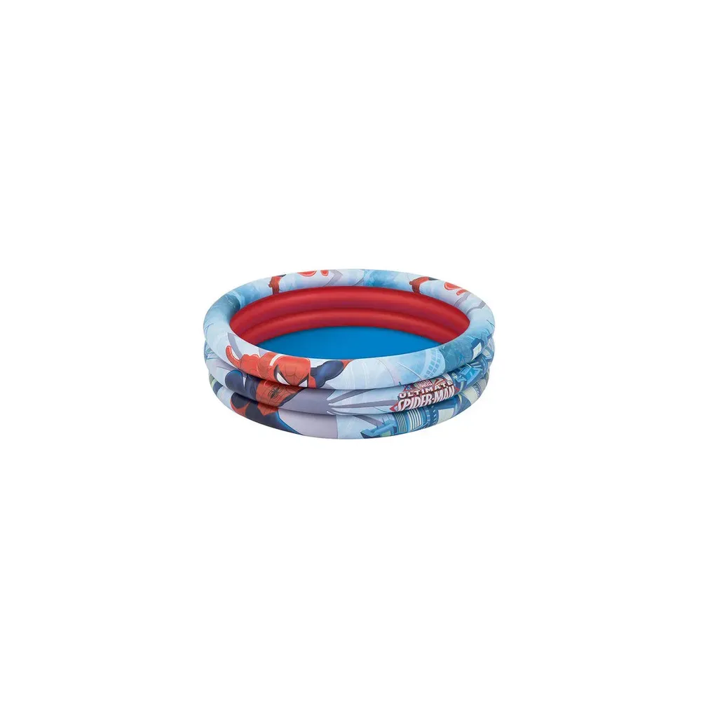 PISCINA KIDDIE 3 ANELLI D 122X30CM SPIDERMAN 98018