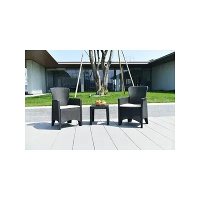 C SET 3 PZ SALOTTINO GRAFITE BALCO URBAN