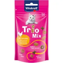 ALIMENTO PER GATTI 'TRIO MIX' gusto pollame - cf. 60 gr.