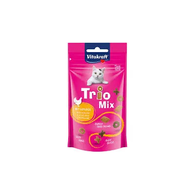 ALIMENTO PER GATTI 'TRIO MIX' gusto pollame - cf. 60 gr.