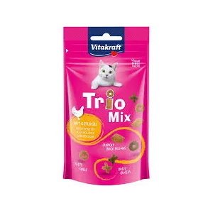 ALIMENTO PER GATTI 'TRIO MIX' gusto pollame - cf. 60 gr.