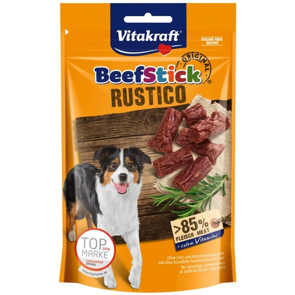BOCCONCINI PER CANE 'STICK RUSTICO' gusto salame