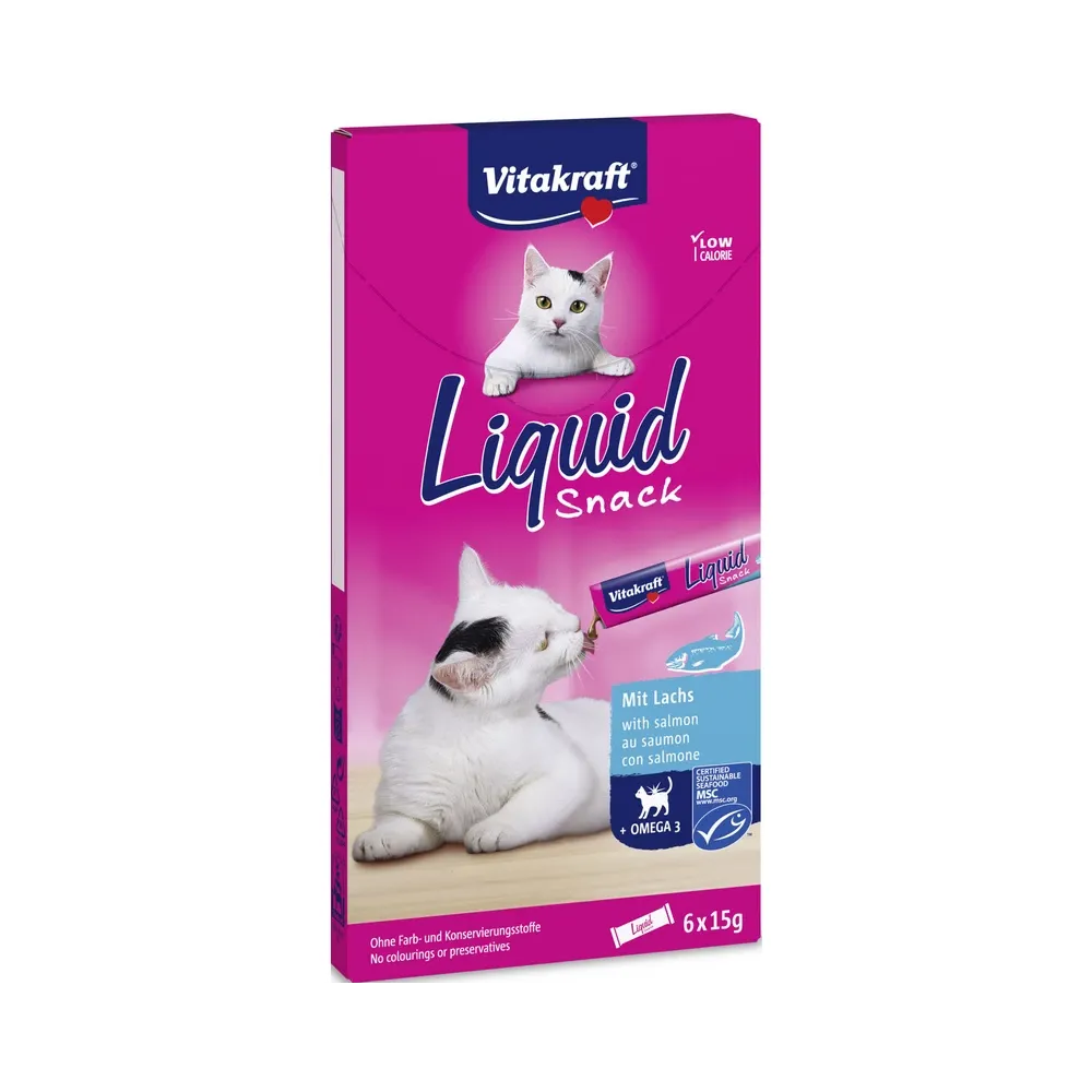BOCCONCINI PER GATTI 'ADULT' gusto salmone - gr. 90 (6 snack)