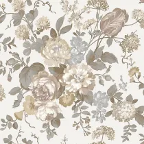 CARTA DA PARATI BOUQUET FLEURI BEIGE