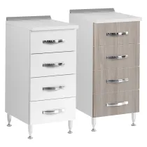 CASSETTIERA PER CUCINE COMPONIBILI L.40 x P.50 x H.85. - col. bianco