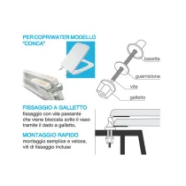 CERNIERE ATTACCO FRONTAL TIPO CONCA