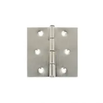CERNIERE QUADRATE NICHELATE 50X50MM pz2