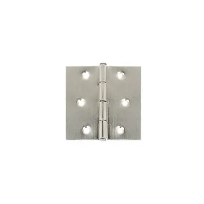 CERNIERE QUADRATE NICHELATE 50X50MM pz2