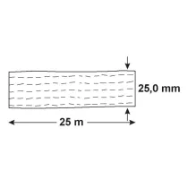 CINGHIA ANCORAGGIO 125KG BLOCCO E GANCIO 25X2000MM
