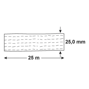 CINGHIA ANCORAGGIO 125KG BLOCCO E GANCIO 25X2000MM