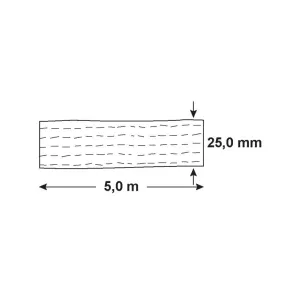CINGHIA ANCORAGGIO 250KG FERMO DI BLOCCO 25X5000MM