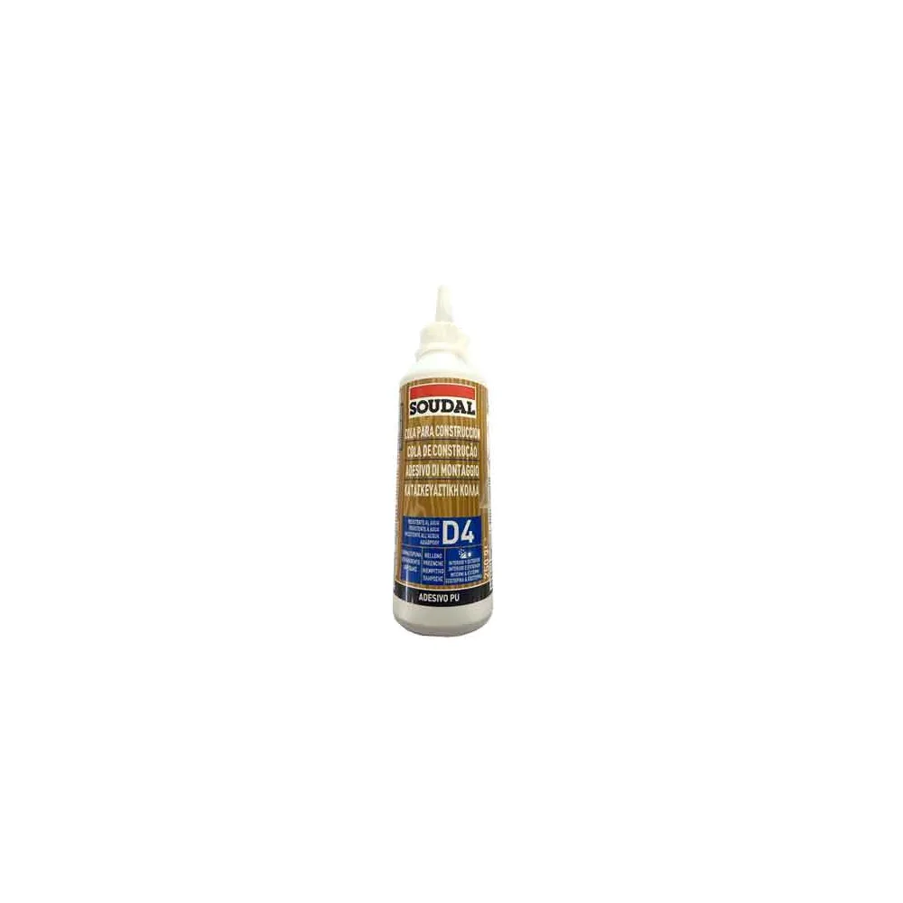 COLLA VINILICA POLIURETANICA D4 SOUDAL 250GR