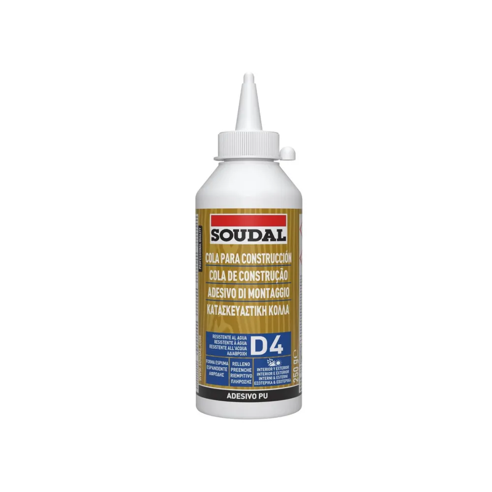 COLLA VINILICA POLIURETANICA D4 SOUDAL 750GR