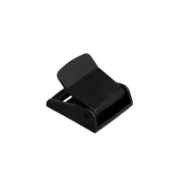 FIBBIE A MORSETTO IN PLAST. NERA 25 MM 2 PEZZI