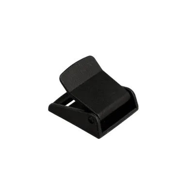 FIBBIE A MORSETTO IN PLAST. NERA 25 MM 2 PEZZI