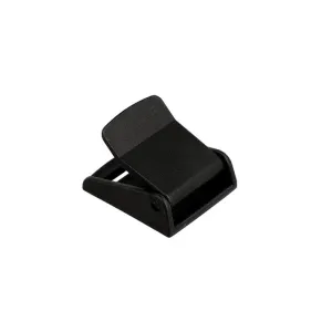 FIBBIE A MORSETTO IN PLAST. NERA 25 MM 2 PEZZI