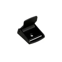 FIBBIE A MORSETTO IN PLAST. NERA 25 MM 2 PEZZI