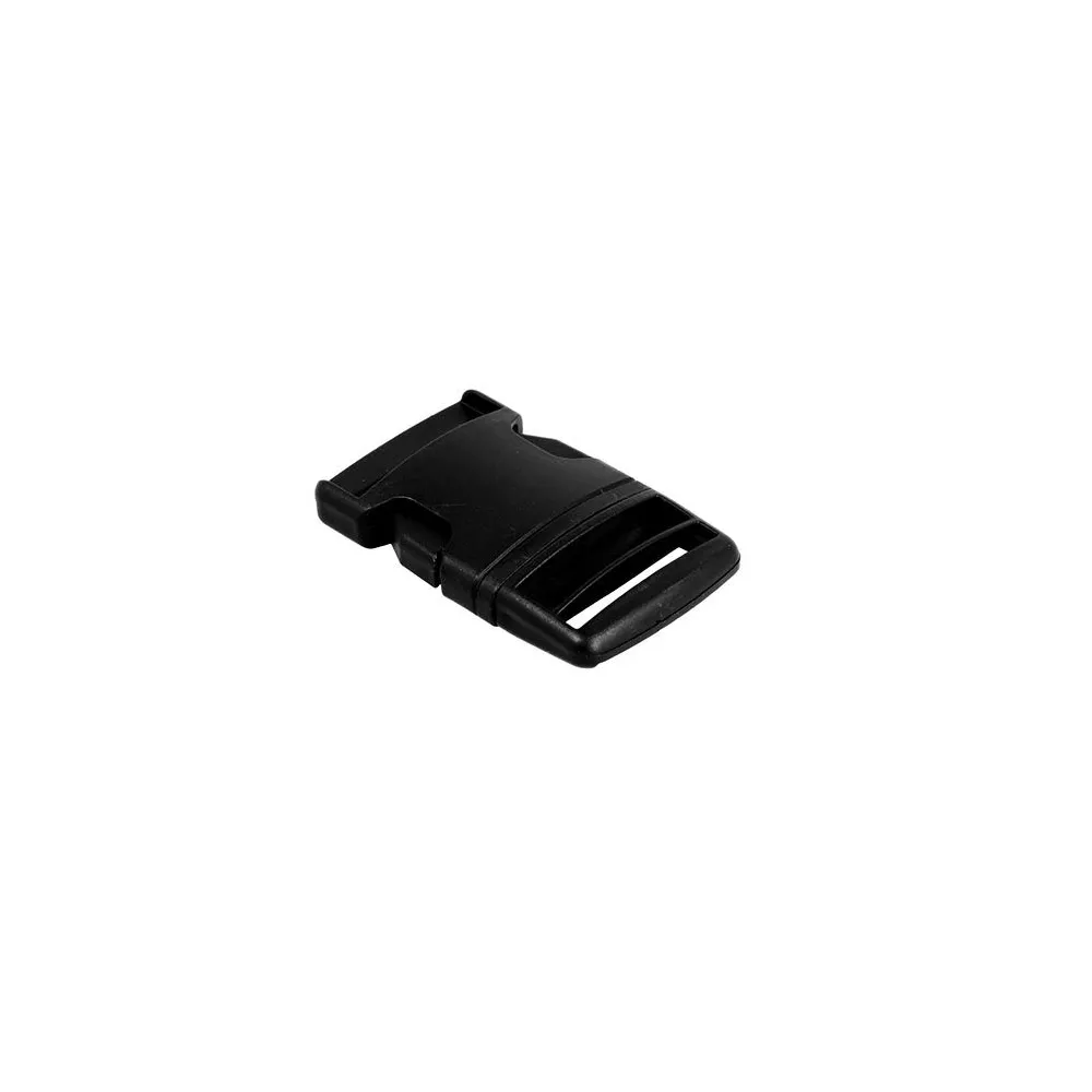 FIBBIE A SCATTO IN PLAST. NERA  32 MM 2 PEZZI