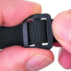FIBBIE DI REGOLAZIONE IN PLAST. NERA 25 MM 2 PZ.