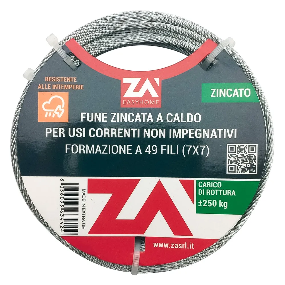 FUNE PER ARGANELLI mm 2,4 x rt. 9 mt