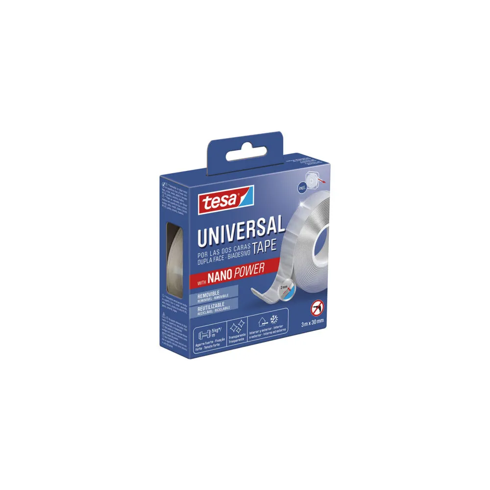 NASTRO BIADESIVO UNIVERSALE mm 30 x mt. 3
