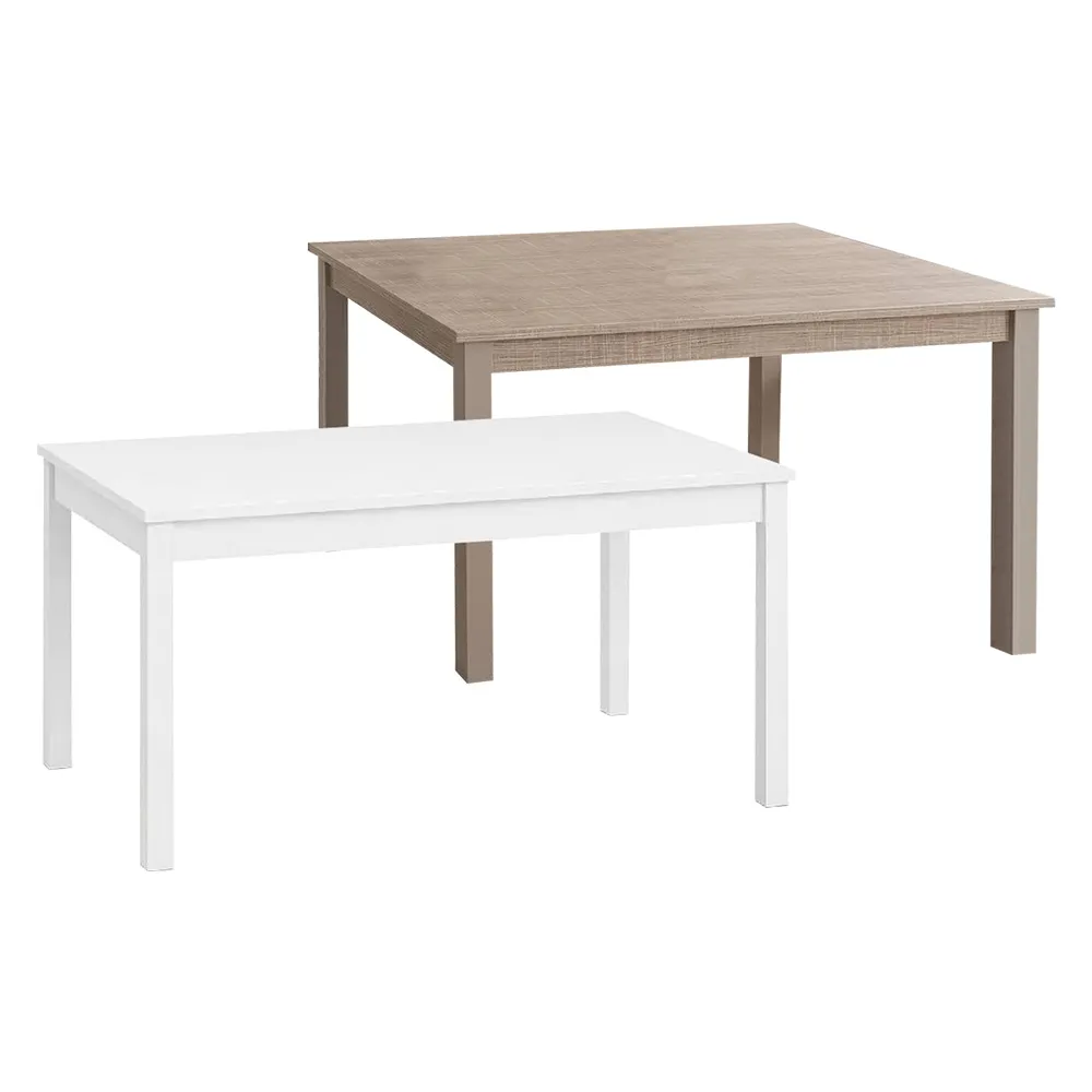 TAVOLO ALLUNGABILE 'FIRENZE cm 120 x 80 + (estensione) 40 cm - col. bianco