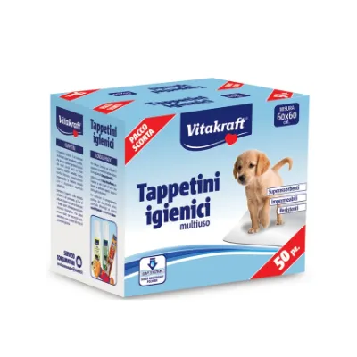 TAPPETINO IGIENICO PER CANE E GATTO cm 60 x 60