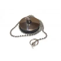TAPPO C/CATENA E ROSONE INOX 31MM